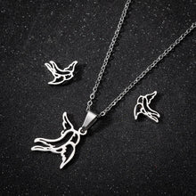 Load image into Gallery viewer, Hummingbird Earring Pendant Necklace

