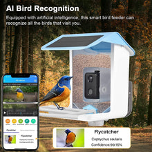 Load image into Gallery viewer, Solar Smart Bird Camera Feeder
