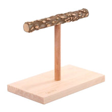 Load image into Gallery viewer, Natural Wood  T-shape Bird Stand/Branch
