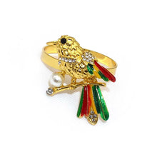 Load image into Gallery viewer, Gold Bird Napkin Buckle
