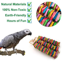 Load image into Gallery viewer, Parrot  Natural Wood Toy
