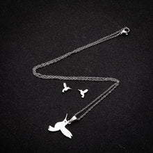 Load image into Gallery viewer, Hummingbird Earring Pendant Necklace
