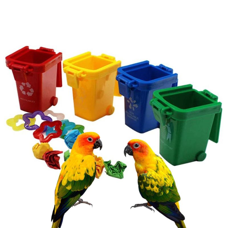 Parrot Bin Toy